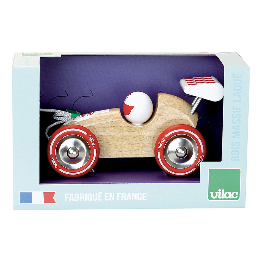 Voiture avec Klaxon Jouet d'éveil en bois bébé enfant 2 ans + - Un