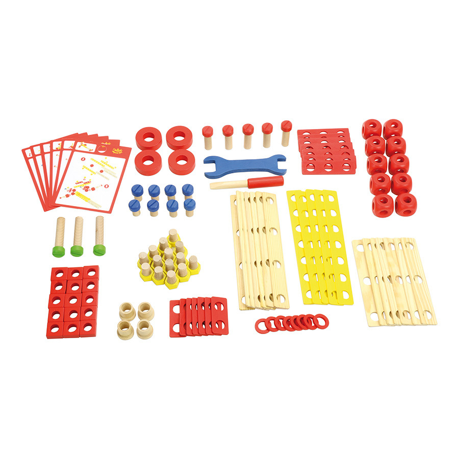 Jouet de construction Super Batibloc 100 pièces - Jouets en bois