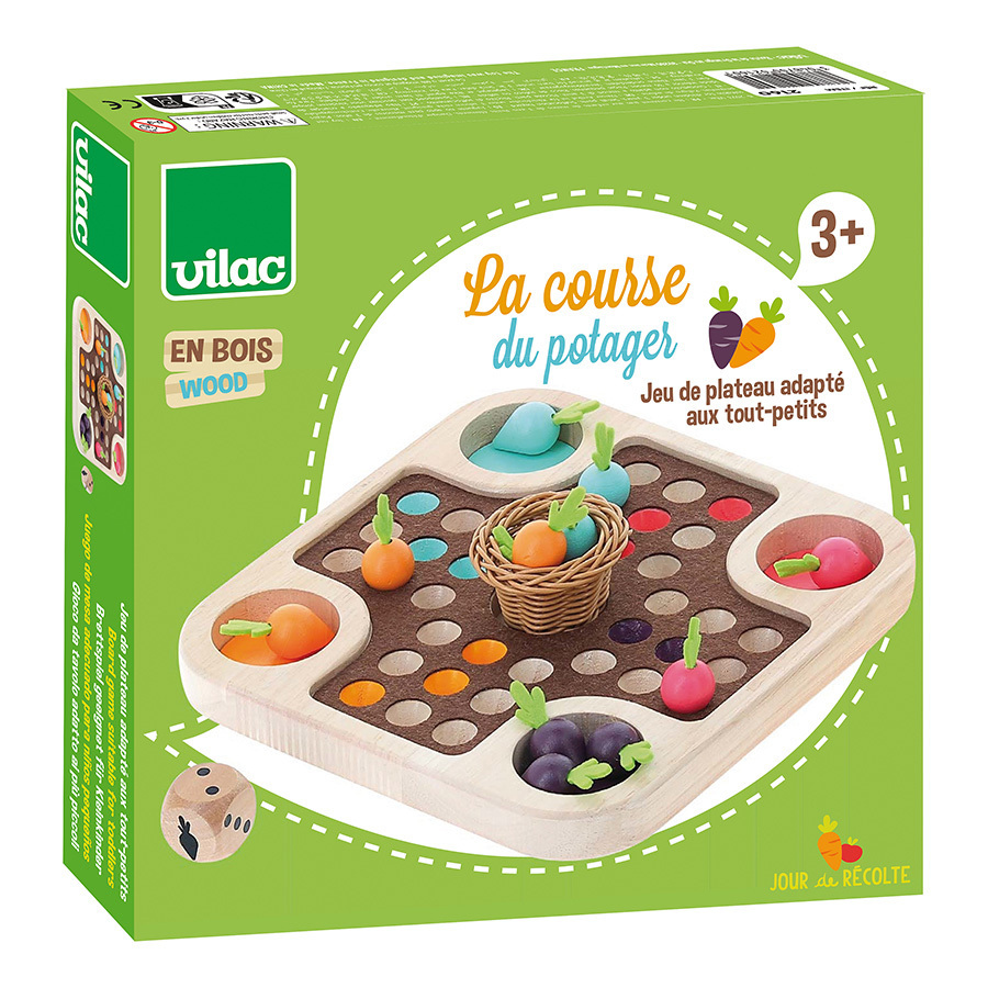 La course du potager, jeu des petits chevaux - Jour de récolte