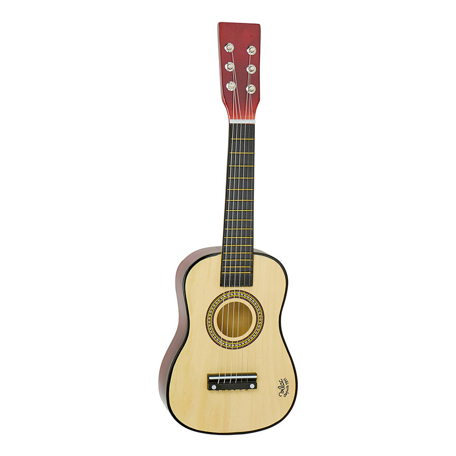 Guitare pour enfants en bois naturel