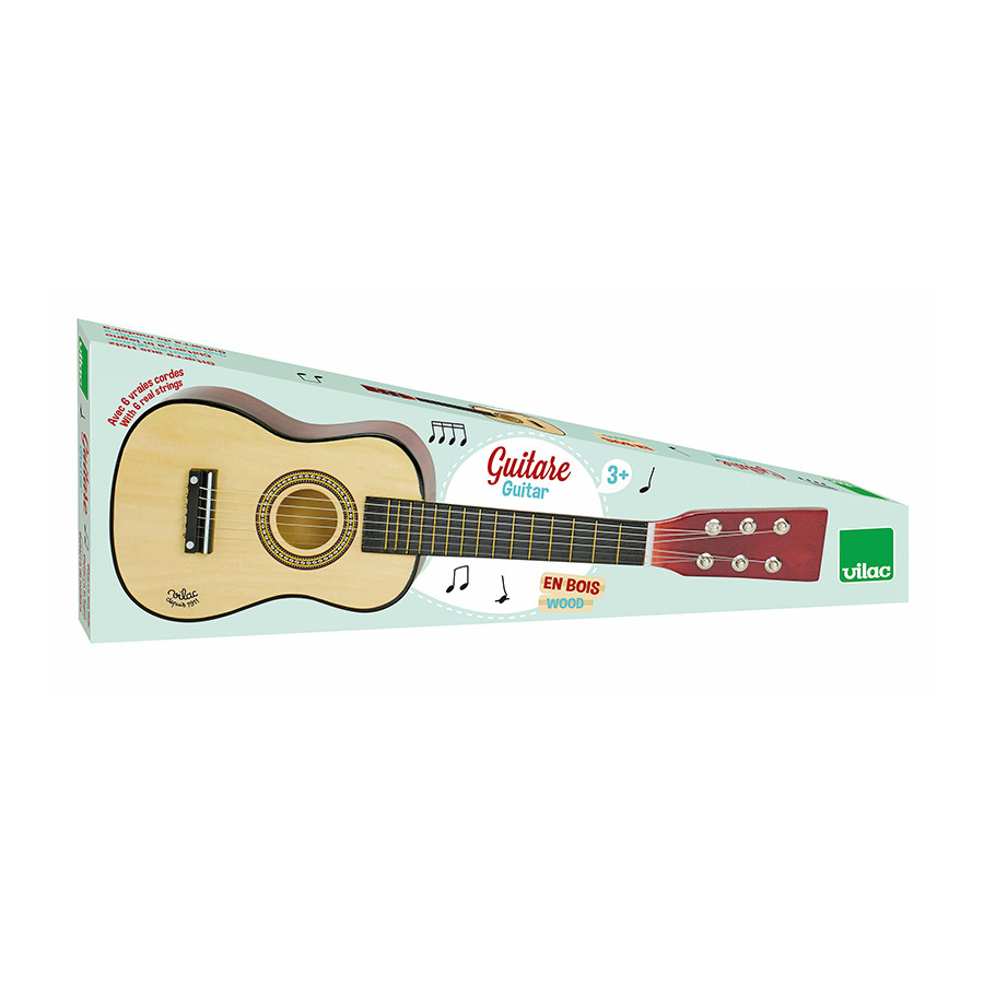 Guitare en bois naturel - Musique - VILAC