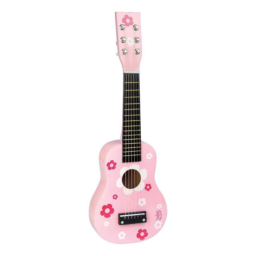 Guitare enfant personnalisée en bois - 6 cordes