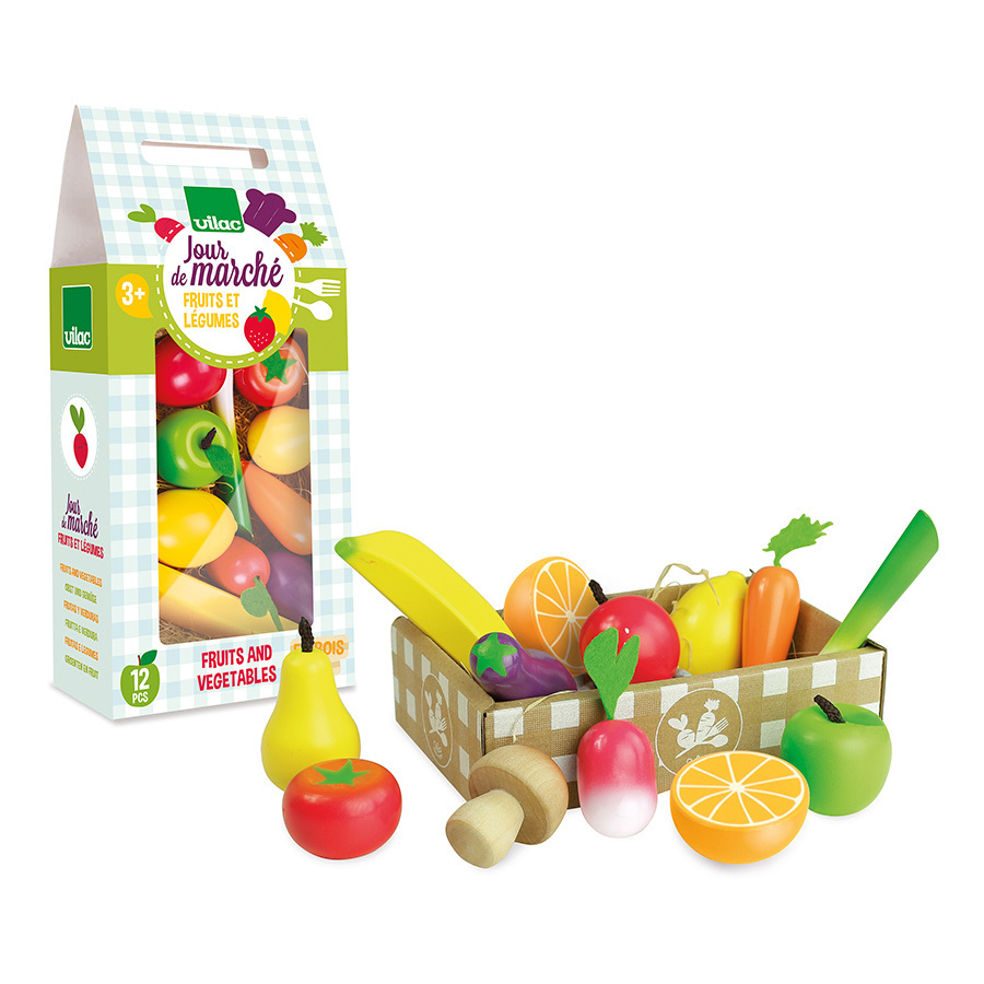 Vilac J'apprends à compter les fruits & légumes - Mes premiers jouets Vilac  sur L'Armoire de Bébé