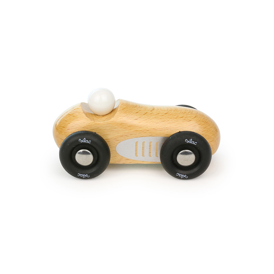 Petite Voiture de course à traîner bois naturel Vilac® l ma boutique  écologique, Jouets bois