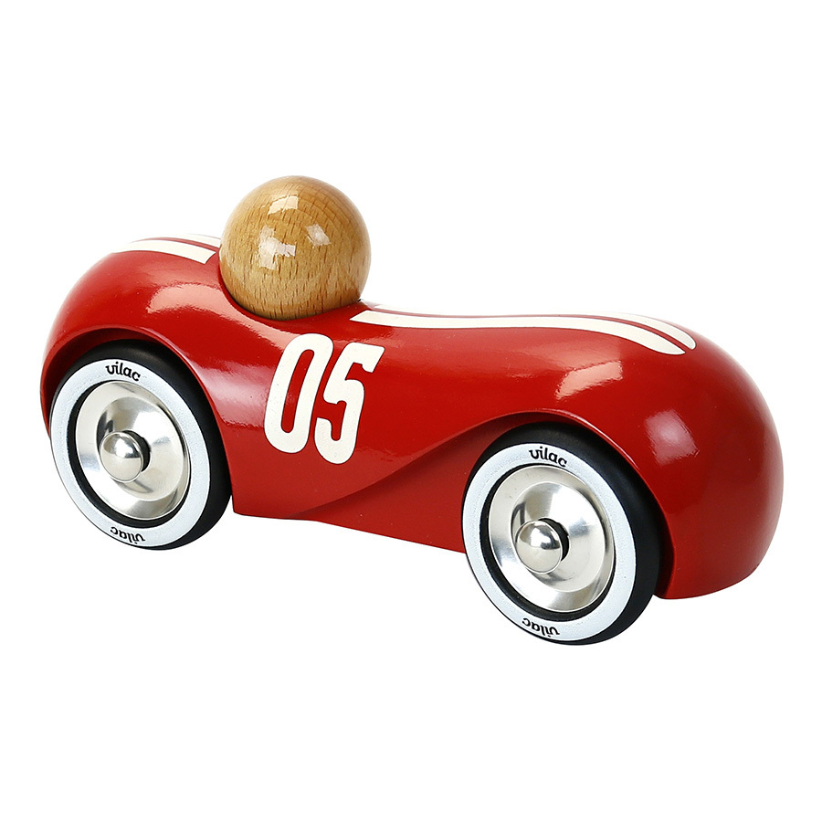 Voiture en bois Streamline vintage rouge de Vilac