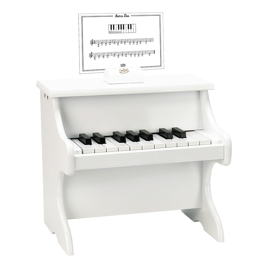 Piano Blanc 18 touches avec partitions - Musique - VILAC