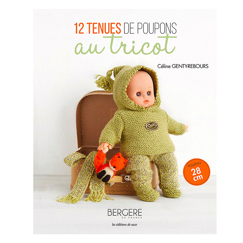 Livre 12 tenues de poupons au tricot pour poupée 28 cm - Autres  accessoires - VILAC