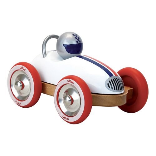 Little racers -  White vintage roadster 