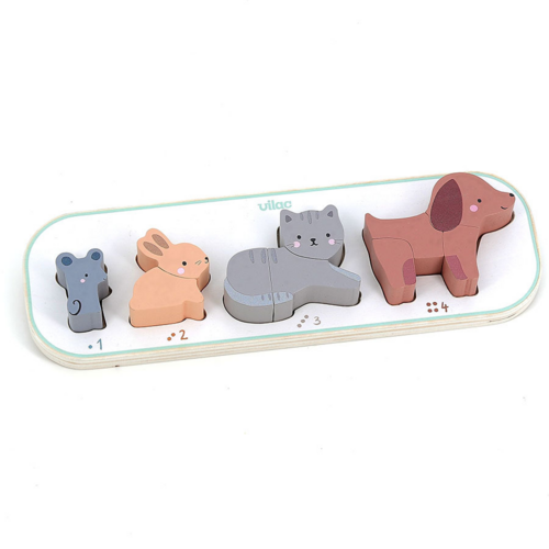 First discoveries - 1, 2, 3 et 4 animals early learning puzzle - Sarah Betz