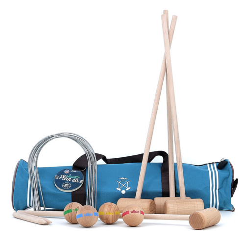 Outdoor games - 4 players junior croquet set with bag 