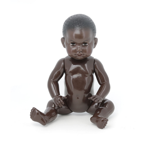 Undressed dolls - Baigneur noir laqué nue 40 cm 