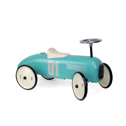 Metal ride on toys - Blue Aqua vintage car