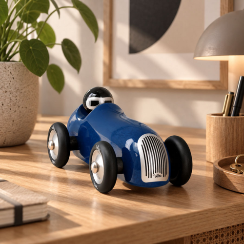 Made in France - Blue old sport car