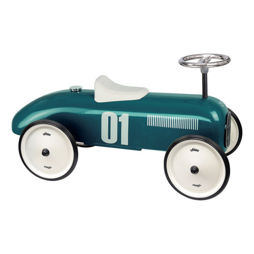 Metal ride on toys - Blue vintage car 