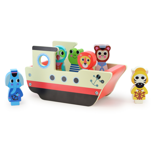 First discoveries - Boat with animals sounds - Ingela P. Arrhenius
(Requires 2 AAA batteries, not included)
