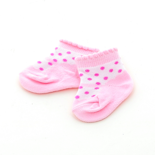  - Chaussettes à pois pour poupée 36 cm 