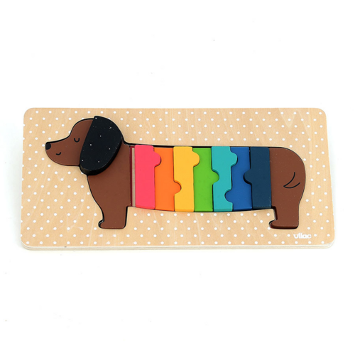 First puzzles - Dog wooden puzzle - Andy Westface