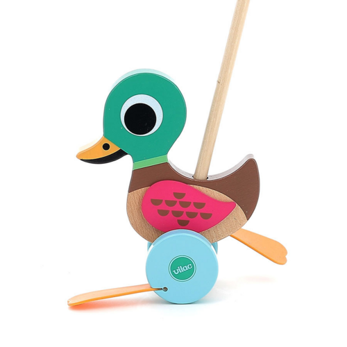 First stories - Duck push toy