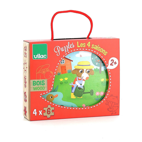 First puzzles - Four seasons - Wooden puzzle 