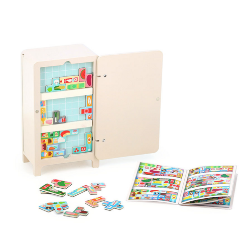 Board games - Jeu de logique en bois, Pack it right Le frigo - Ingela P.Arrhenius