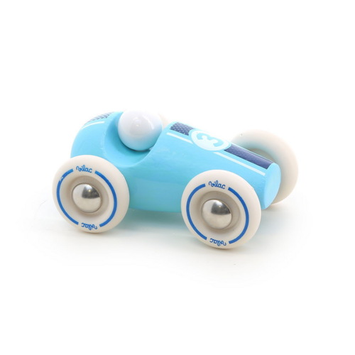 Little racers - Light blue Mini Vintage race car 
