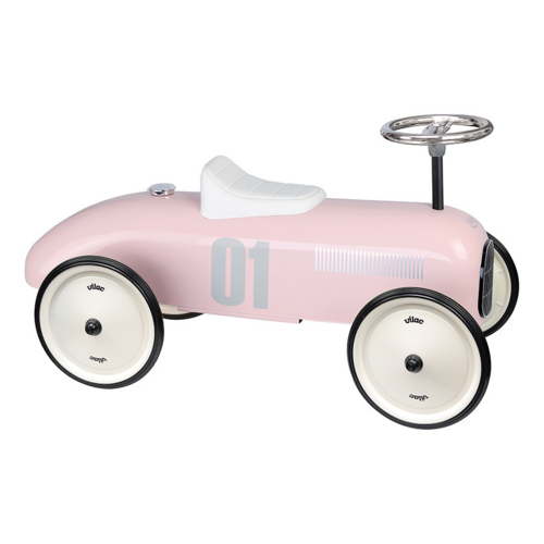 Metal ride on toys - Light pink vintage car 