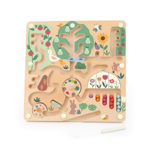 First discoveries - Magnetic Wooden Maze - Harvest in the Garden - Sarah Betz