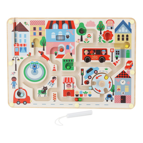 First stories - My little town magnetic maze - Ingela P.Arrhenius