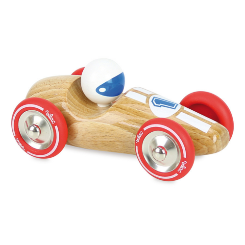 Little racers - Natural wood large race car