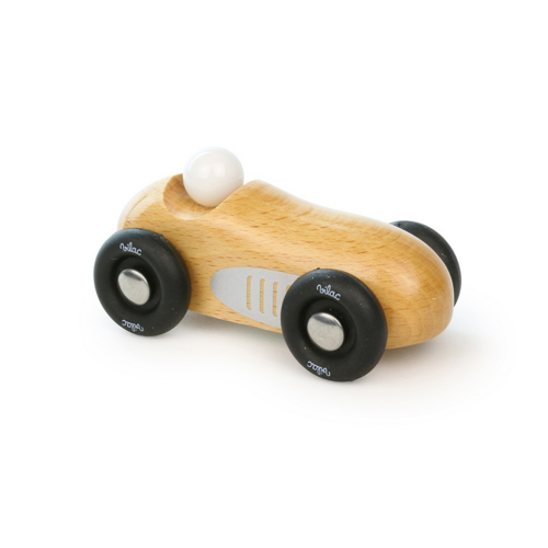 Little racers - Natural wood mini old sport car