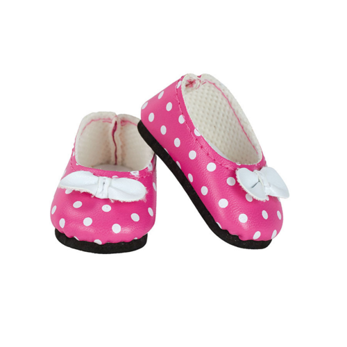  - Pink ballerina with white dots for doll MINOUCHE 34 cm