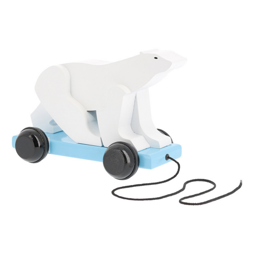 Pull toys - Pompon Pull-along polar bear