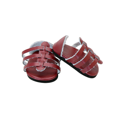  - Red sandals for 28 cm dolls