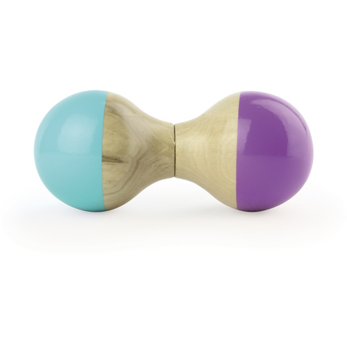 Newborn gifts - Turquoise and purple maracas