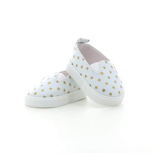  - White espadrille with gold star T45/Size 18