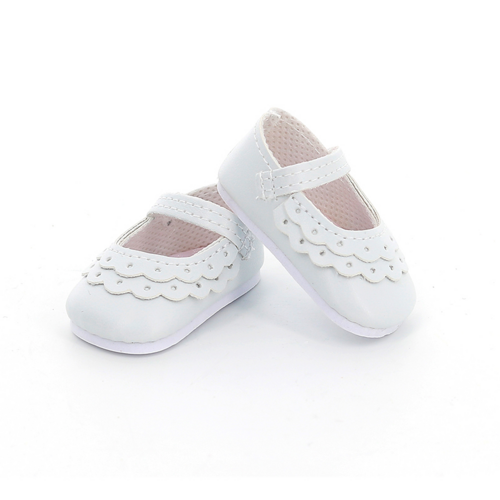  - White shoes for minouche dolls 34 cm 