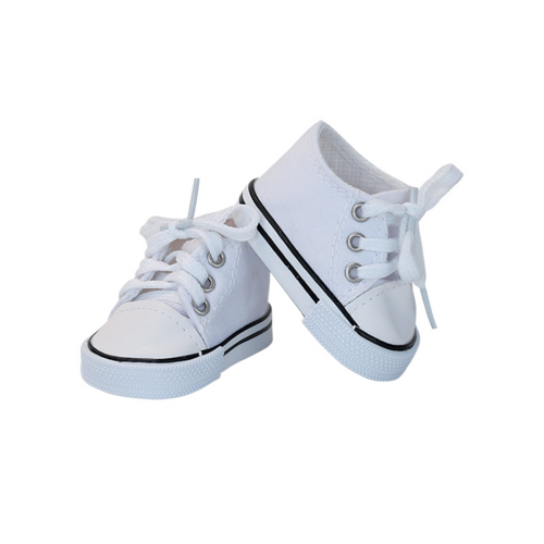  - White sneakers for 36 cm dolls