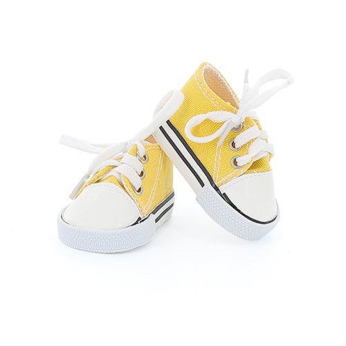  - Yellow sneakers for 36 cm dolls
